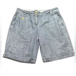 Tommy Hilfiger Chambray Denim Shorts | Women’s Size 8 | Classic Casual